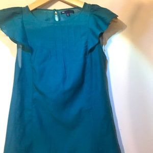 Gap teal green sleeveless blouse, S-M.